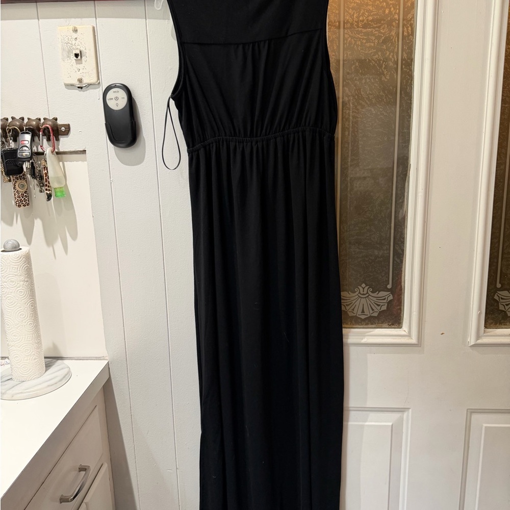 Sonoma Elegant Black Maxi Dress